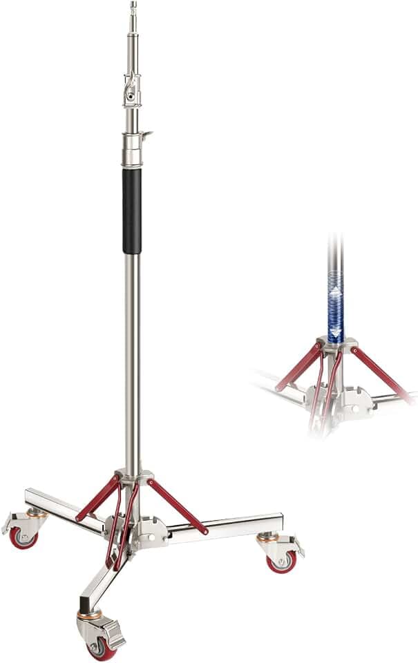 NEEWER Basics 4,3–10ft Foto Lichtstativ mit Rollen, SC305B