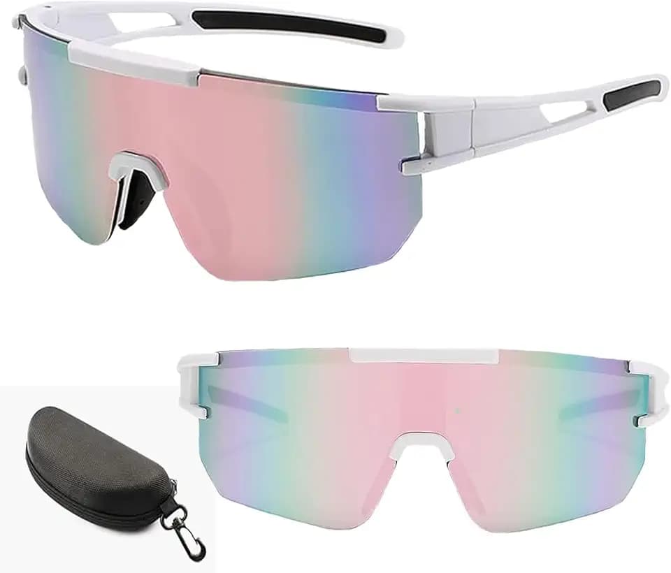 Schnelle Brille Herren, 400 UV-Schutz, Sportsonnenbrille, Geeignet zum Radfahren, Laufen, Klettern, Fahren und Angeln