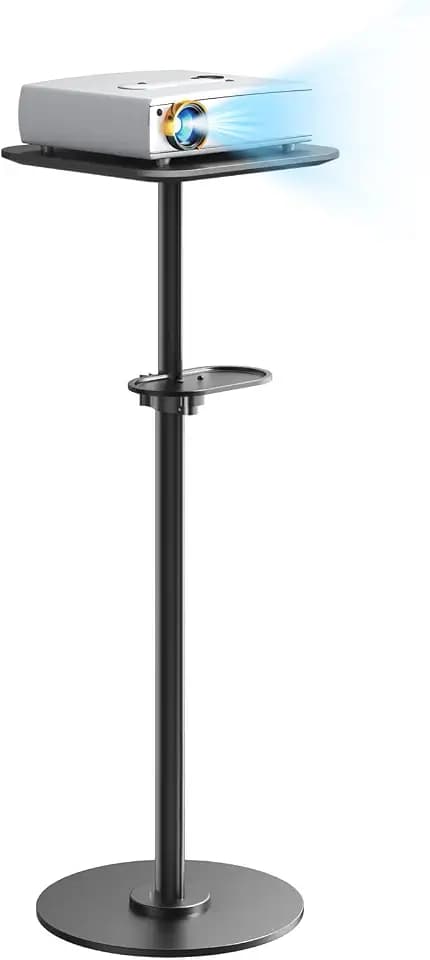PUTORSEN Beamer Ständer,6KG Kapazität,Verstellbar Höhe von 70cm bis 120cm