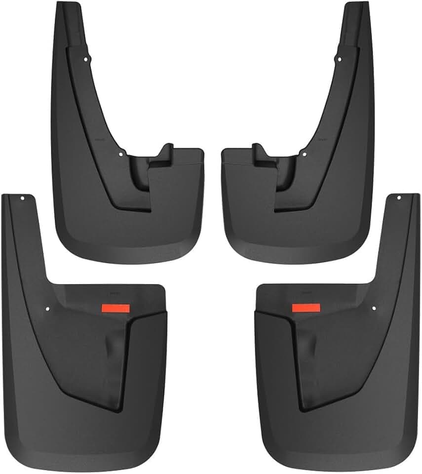 Husky Liners Custom Mud Guards | Fits 2020-2026 Chevrolet Silverado 2500/3500 HD (Excludes Dually) | Front & Rear Set, 4-pc Black - 58286