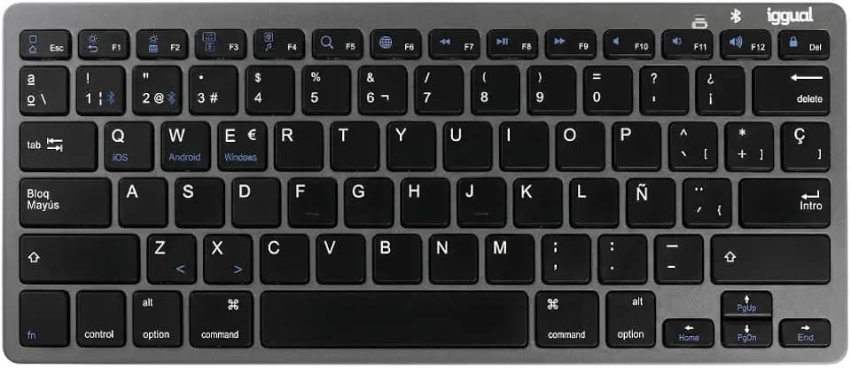 iggual TECLADO Bluetooth Slim TKL-BT