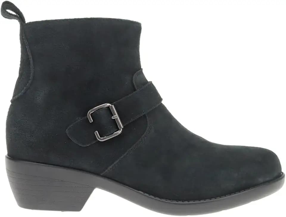 Propet Womens Memphis Round Toe Zippered Casual Boots Ankle Low Heel 1-2" - Brown