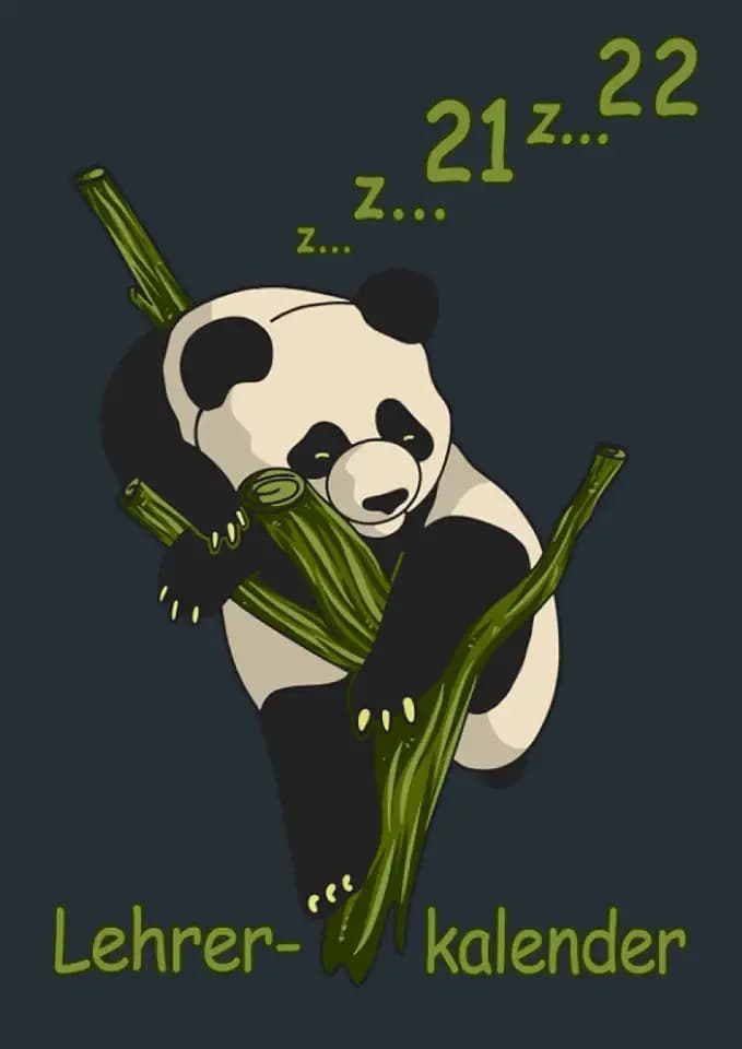Lehrerkalender 2021 2022 Panda: Großer und kompakter A4 Schuljahrplaner für Lehrer - Kalender von August 2021 bis Juli 2022 mit Notenlisten, Wochenübersichten uvm.