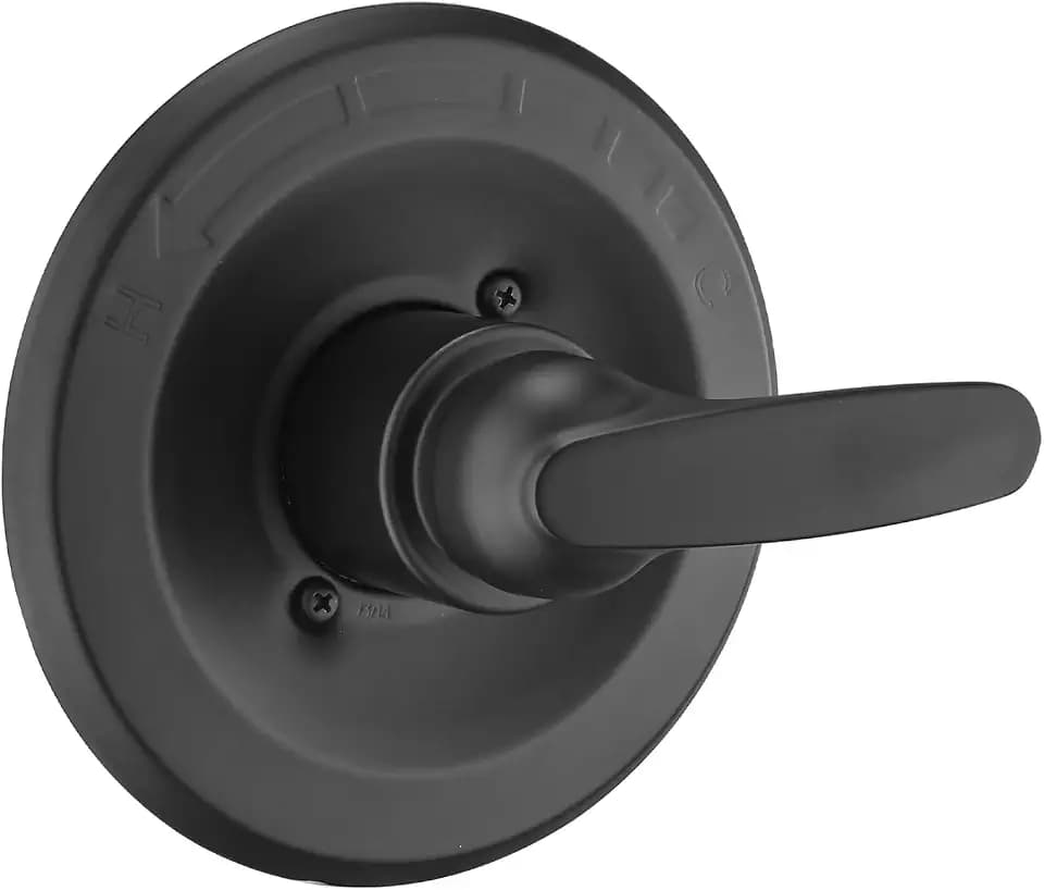 Shower Trim Kit Compatible with Delta 13/14 Series, Shower Cover Plate with Handle (Valve& Catridge Not Inclued) (Matte Black)
