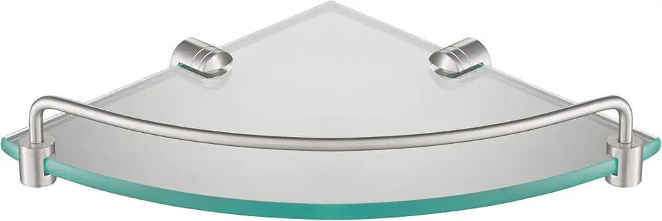 Kraus Elie Corner Bathroom Shelf, Brushed Nickel Finish, KEA-18846BN
