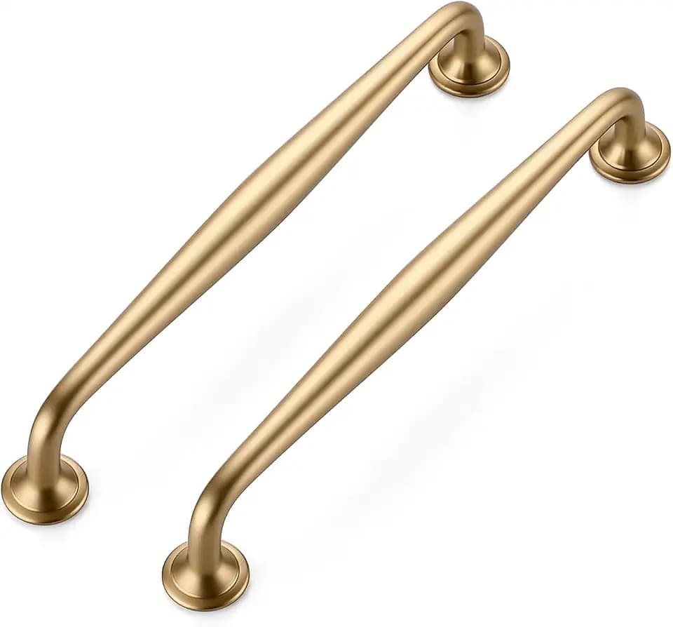 Ravinte Champagne Bronze Cabinet Handles Solid Pulls 6-1/4 Inch 5 Pack