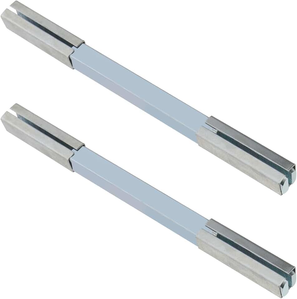 2PCS 6.9mmx110mm Door Handle Spindle Rod Door Lock Handle Lock Cylinder Solid Steel Fixing Pin Square Spindle Bar for Door Handles Knobs, 532-HPW