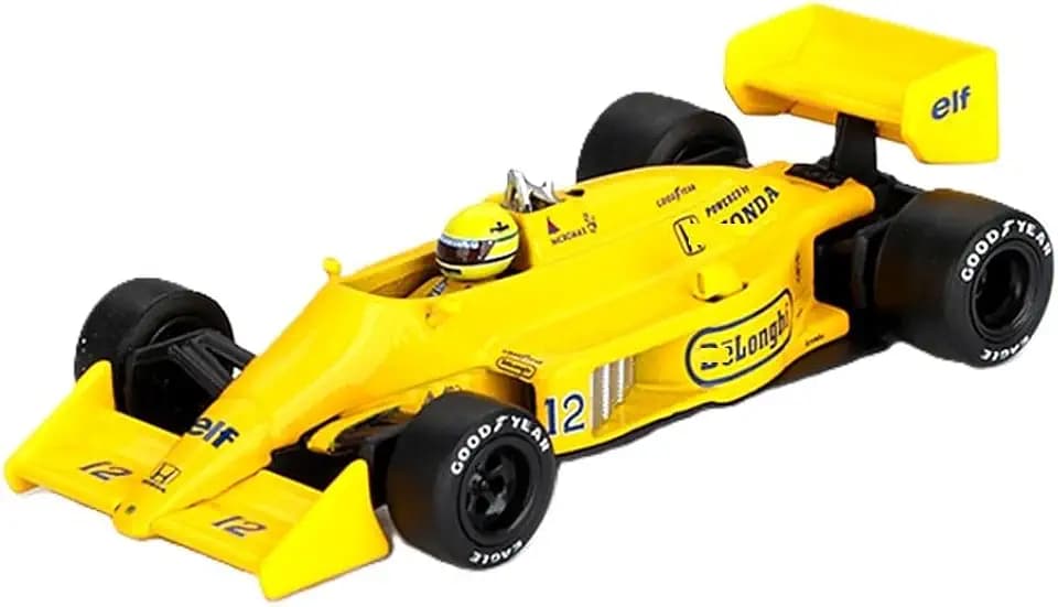 Diecast Model Car Compatible with Lotus 99T #12 Ayrton Senna 1987 Monaco Grand Prix Winner 1:64 Scale Mini GT MGT01088
