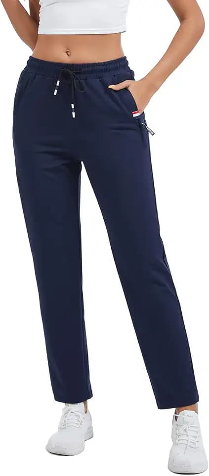 Jogginghose Damen Sporthose Baumwolle Sweathose Frauen Trainingshosen Slim Fit Jogger Sweatpants Lang Freizeithose Laufhosen für Mädchen