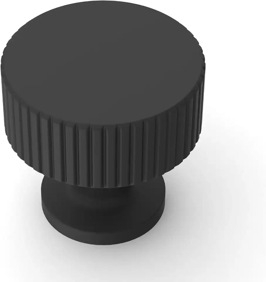 Asidrama 10 Pack Matte Black Kitchen Cabinet Knobs
