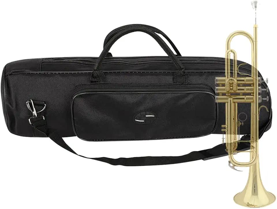 Trumpet Carrying Bag Waterproof Trumpet Gig Bag Portable Wind Instrument Bags Case Lightweight Padded Musical Bags Durable Music Accessories with Adjustable Shoulder Strap