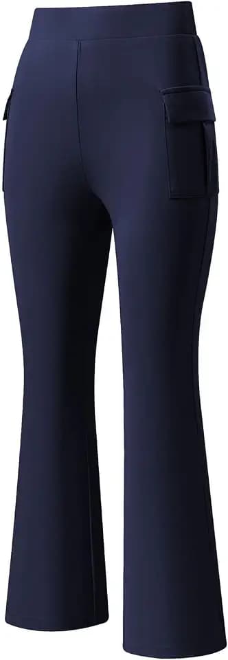 blibean Girls Cargo Flare Pants Kids School Bell Bottoms Size 6-15 Years