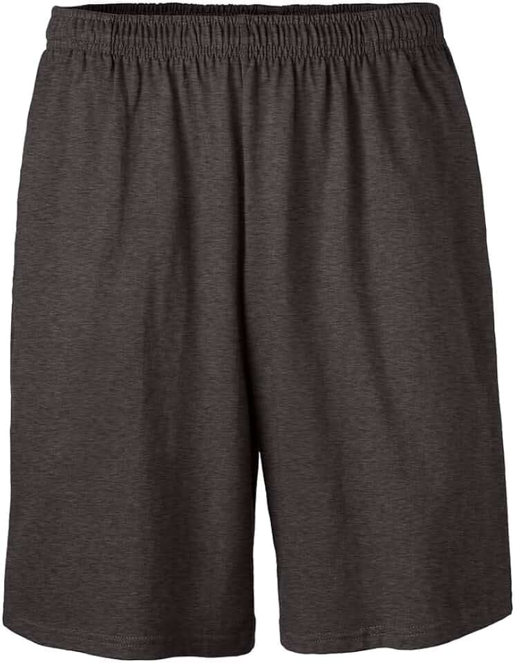 Soffe Men's Classic Midweight Shorts with Pockets, 100% Cotton, 8" Inseam