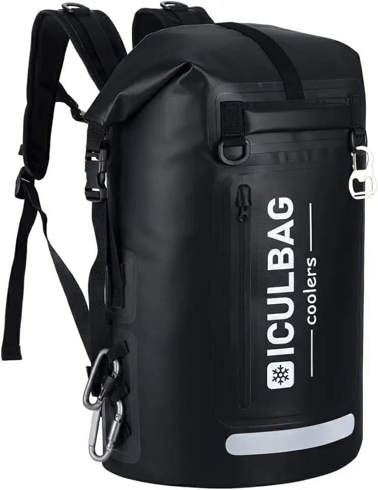 48cans Large Cooler Backpack Insulated Waterproof for Men Women Insulated Backpack Cooler Leak Proof Waterproof for 12 Hours Cooling for Camping Picnic Hiking Beach Travel Kayaking