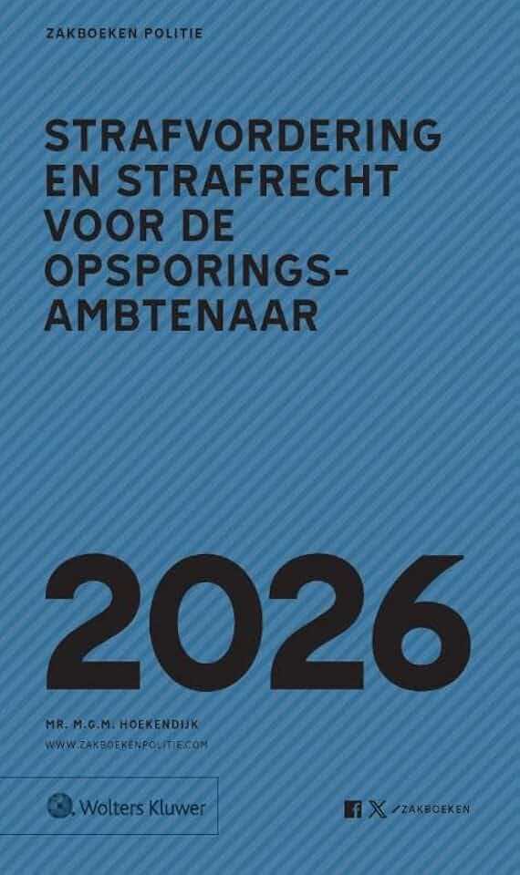 Zakboek Strafvordering en Strafrecht voor de Opsporingsambtenaar 2026