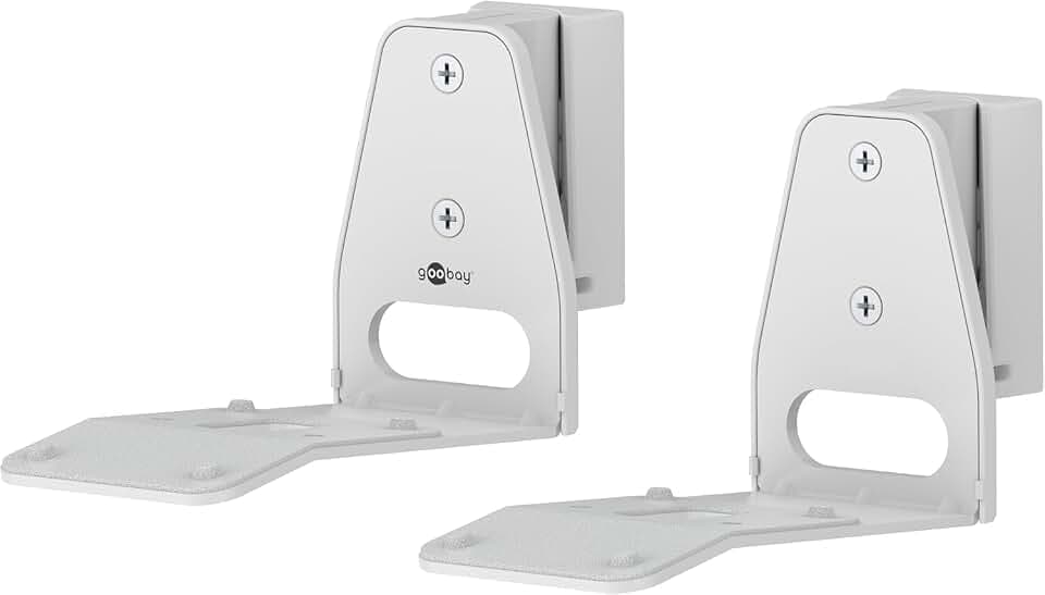 goobay Wandhalterung für Sonos Era 300 / Lautsprecher-Wandhalter bis 5kg / Schwenkbar & Neigbar/weiß / 71984