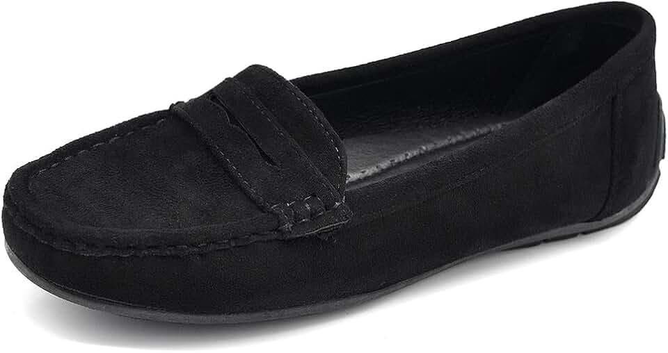 IF Fashion Schuhe Mokassins Slip On Loafers Weiche Damen mit Strass Steine Wildleder FT245