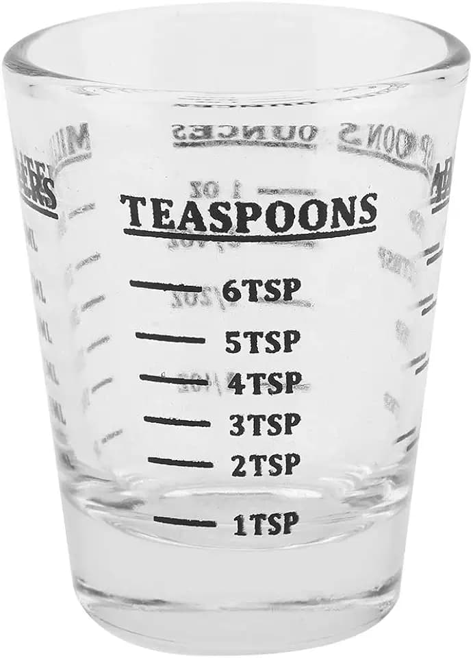 Kleines Glas Messbecher-Unze/ml/TL/EL, 4 Pfund, 1 Unze, Küchengeräte (30 ml)