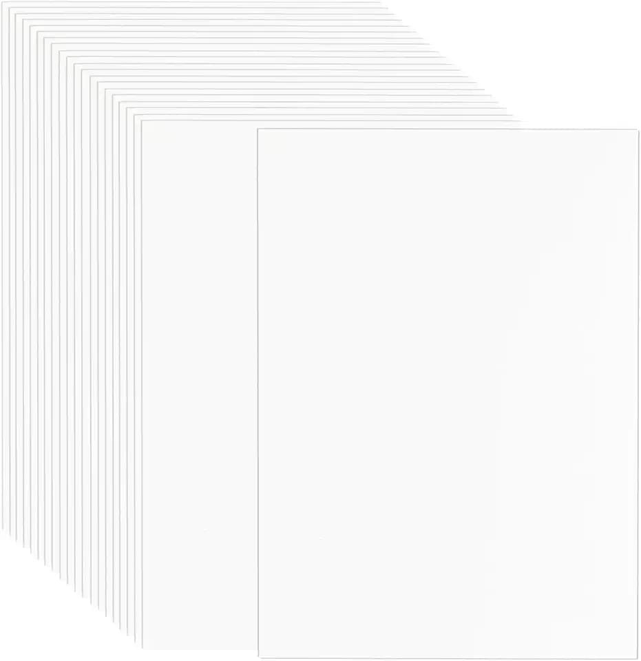 100 Stück A4 Kartonpapier, 250g/m², 21 x 29,7 cm Weiß, Dickes Format für Einladungen, Hochzeit, Menükarten, DIY-Karten