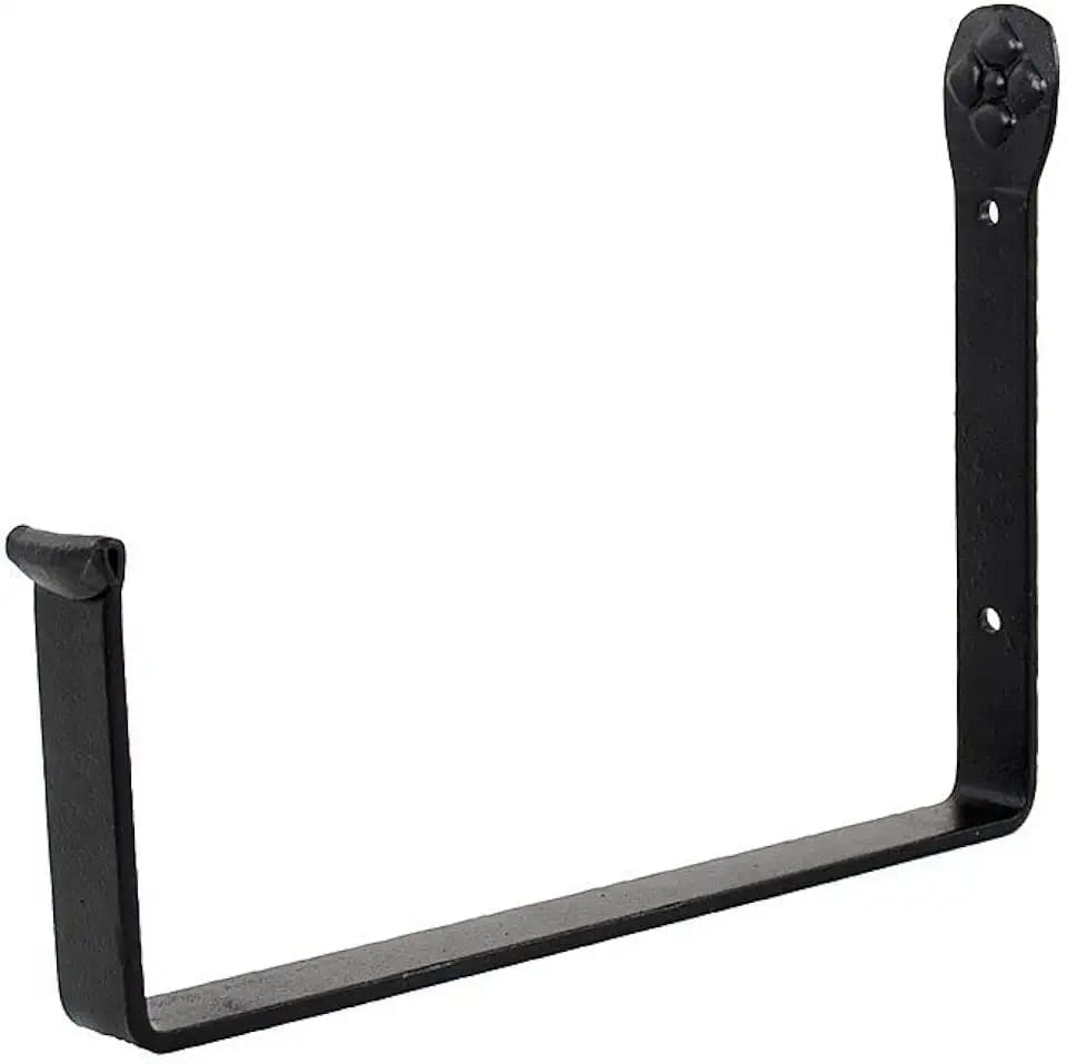 Achla Designs Blumenkasten-Halterungen für Blumenkasten, Eisen, Schwarz, 25,4 cm
