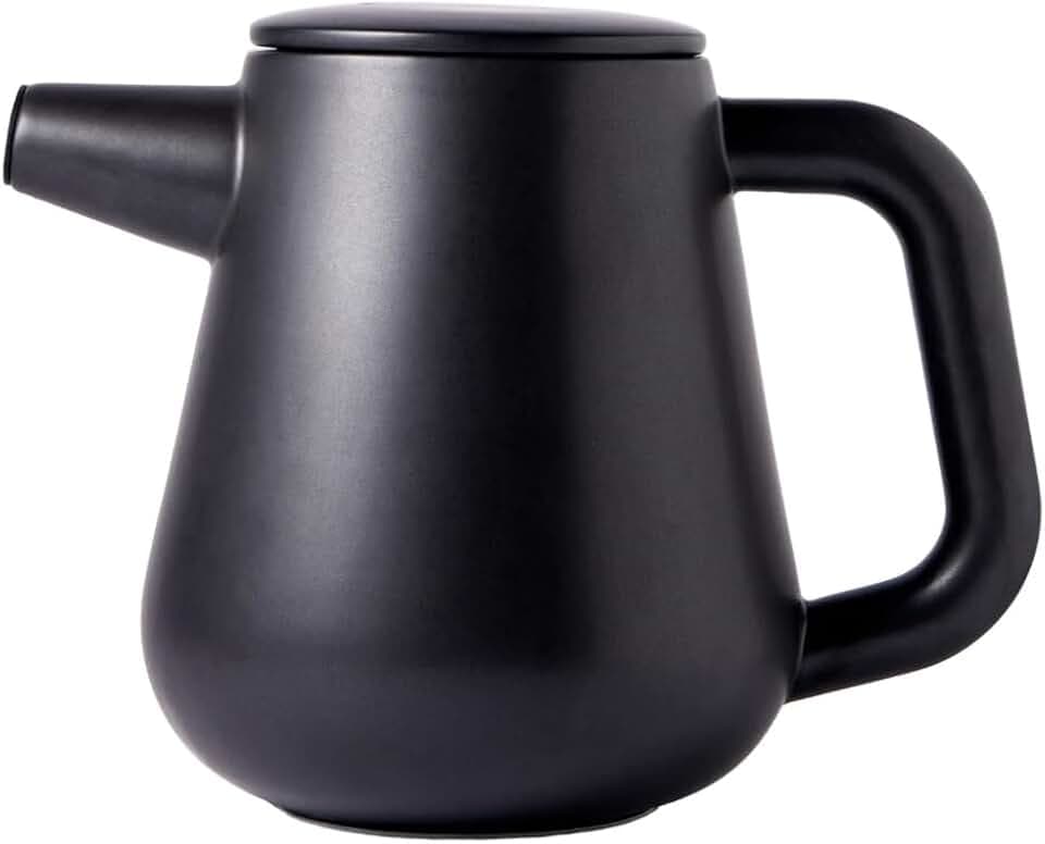 ARCA X-Tract Kaffeekanne Porzellan mit Filter 1,2l | Coffee Maker für 4-10 Tassen | Kaffeebereiter mit Kaffeefilter Edelstahl, der warm hält | Kaffeezubereiter | Cold Brew Coffee Maker