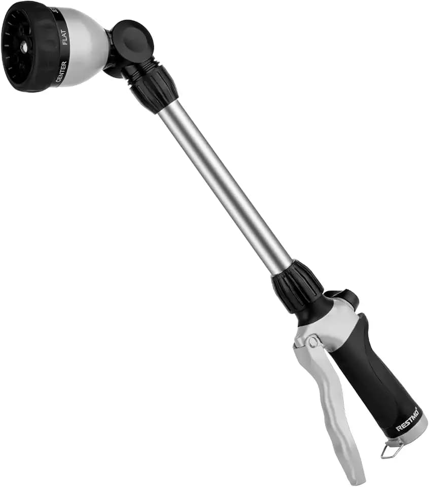 RESTMO Heavy Duty Metal Hose Wand, Watering Wand for Garden Hose