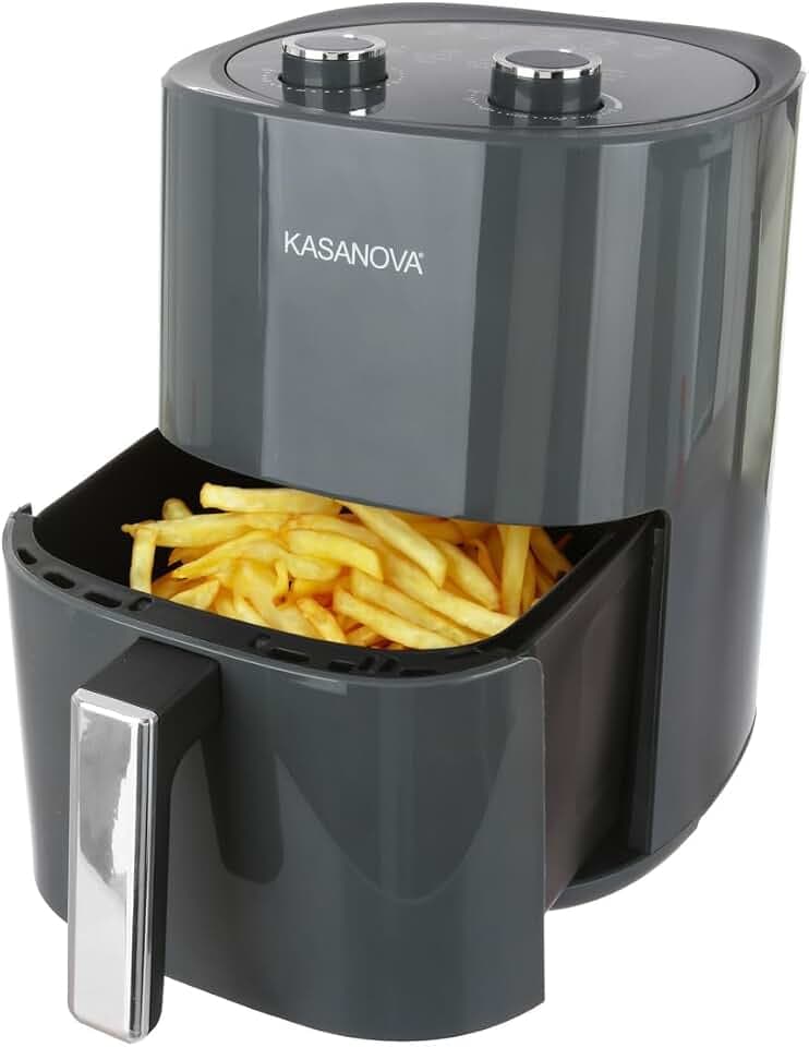 Kasanova 1 HEISSLUFTFRITEUSE LT4 W1500 ANTHRAZIT, ABS-Kunststoff Stahl Elektronische Komponenten, Schwarz