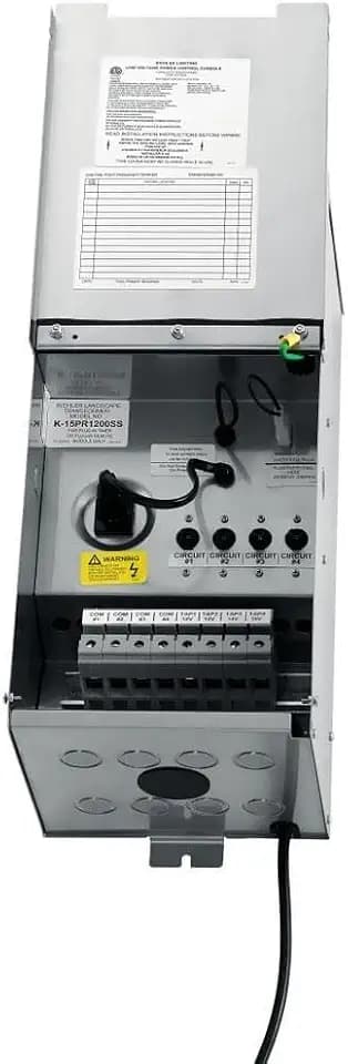 Kichler Pro Series Landscape Lighting Transformer, Stainless Steel