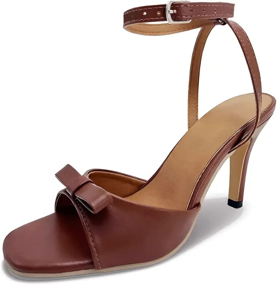 Women's Open Toe Strappy Ankle Strap High Heels Sandals