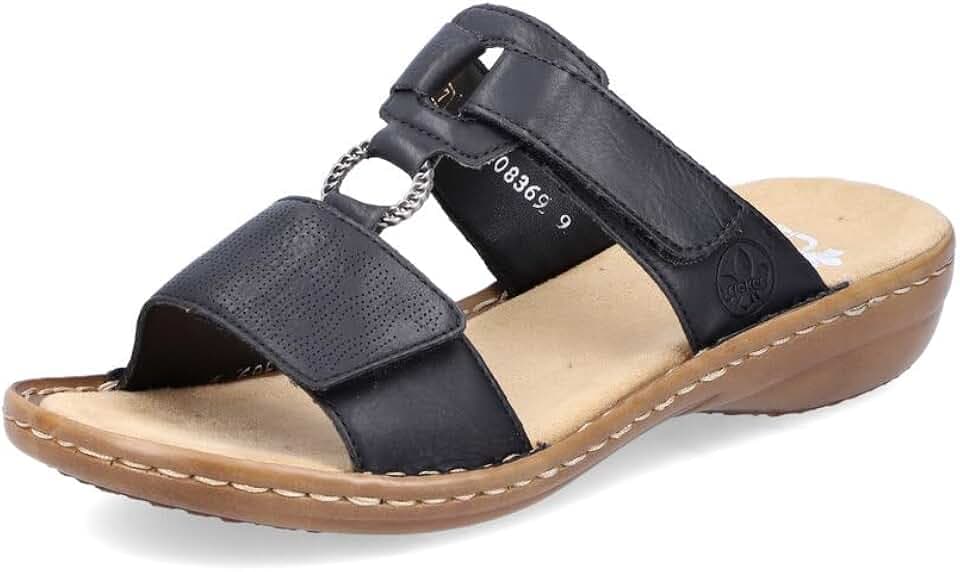 Rieker Damen Pantoletten 60885, Frauen Slipper
