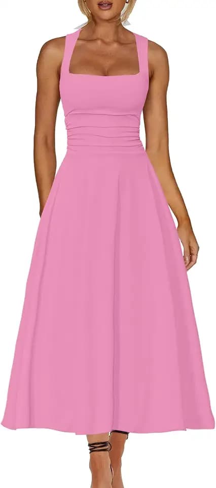 Kaximil Women's Elegant Corset A Line Formal Maxi Dress