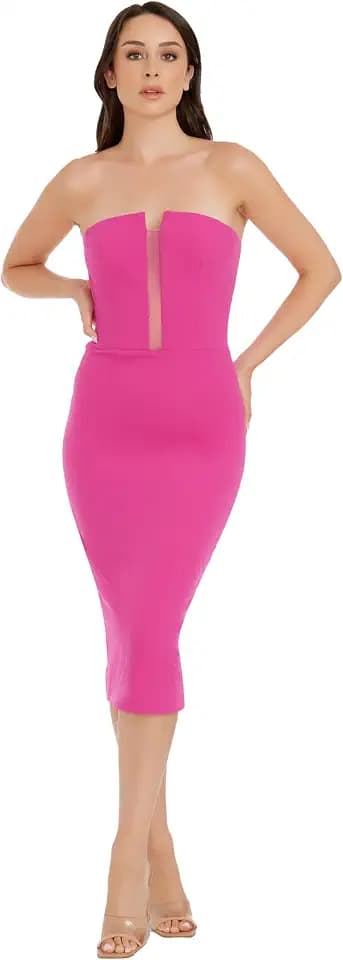 Dress The Population Women's Erica Bodycon Midi Dress