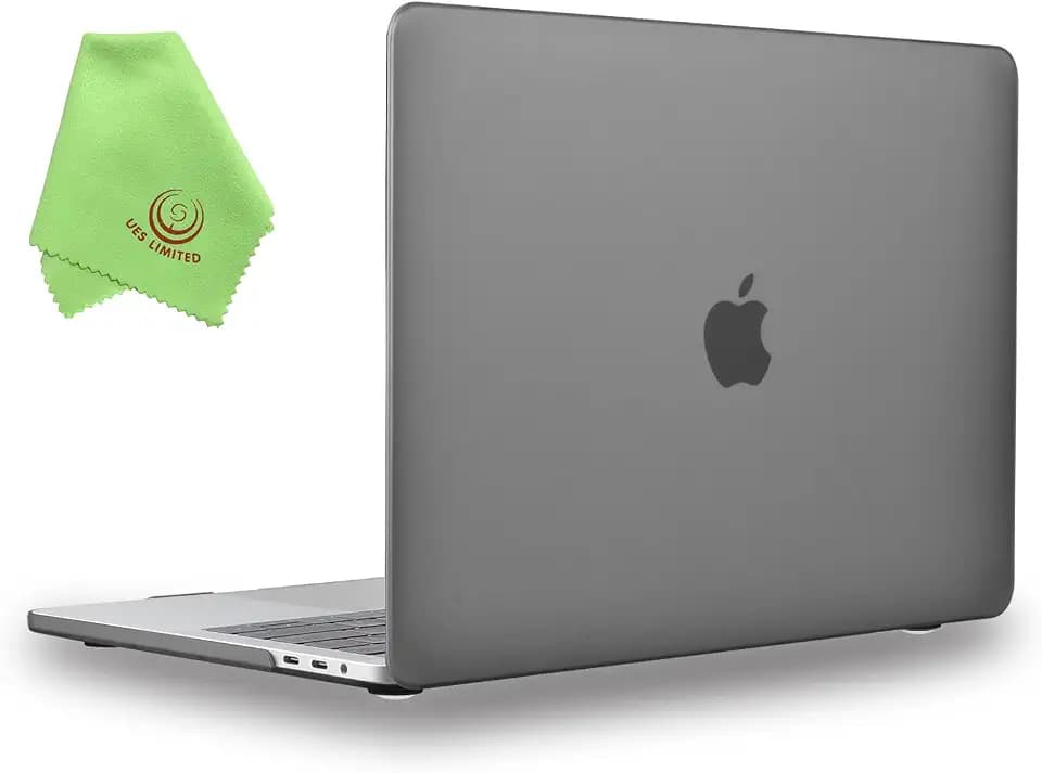 UESWILL Case for MacBook Pro 15 inch 2016-2019 with Touch Bar, Gray