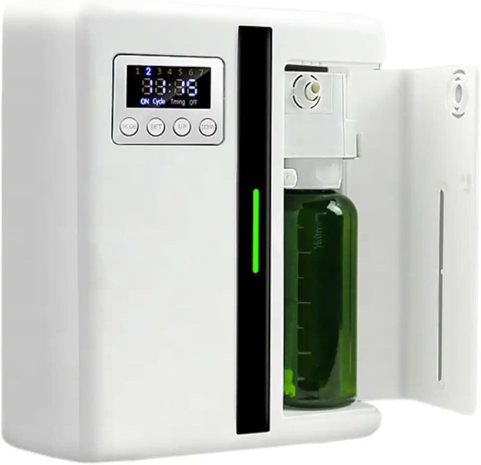 Elektrischer Aroma Diffuser. Duftöldiffusoren für reines ätherisches Öl. Aromadiffusor mit Timer für Zuhause und Geschäft. Flächen von 50–300 m² (Kapazität 160ml)