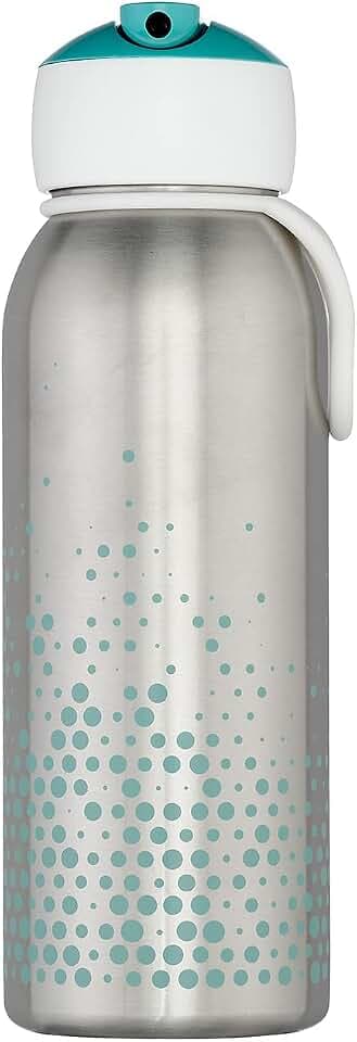 Mepal - Thermoflasche Flip-up Campus - Isolierte Trinkflaschen für Kinder - Edelstahl Thermosflasche - 4 Stunden heiß & 12 Stunden kalt - BPA-frei - 350 ml - Turquoise