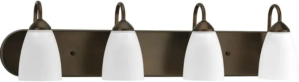 Progress Lighting Gather 4-Light Bath Vanity Light, Antique Bronze