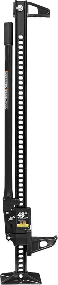 Big RED ATR6501BR Torin 48" Ratcheting Off Road Utility Farm Jack: 3 Ton (6,000 lb) Capacity, Black