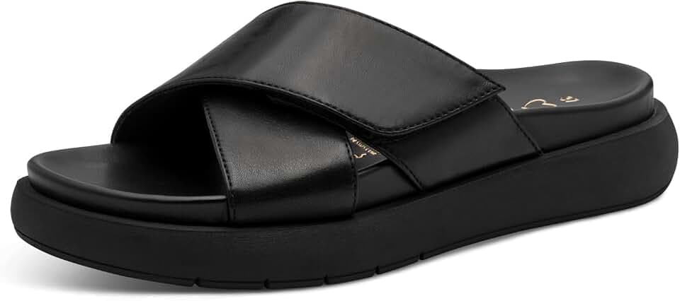 MARCO TOZZI Damen Sandale weiches Innenfutter Leder Modern