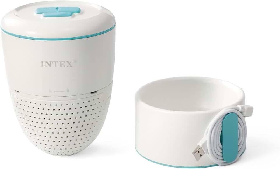 INTEX Water Analyzer Smarter Wasserqualitätstester für Pool, Smartes Salzwasser-Management - PH & Chlorwert - Appgesteuerter Pool Wassertester WiFi zur Überwachung der Wasserqualität (28607)