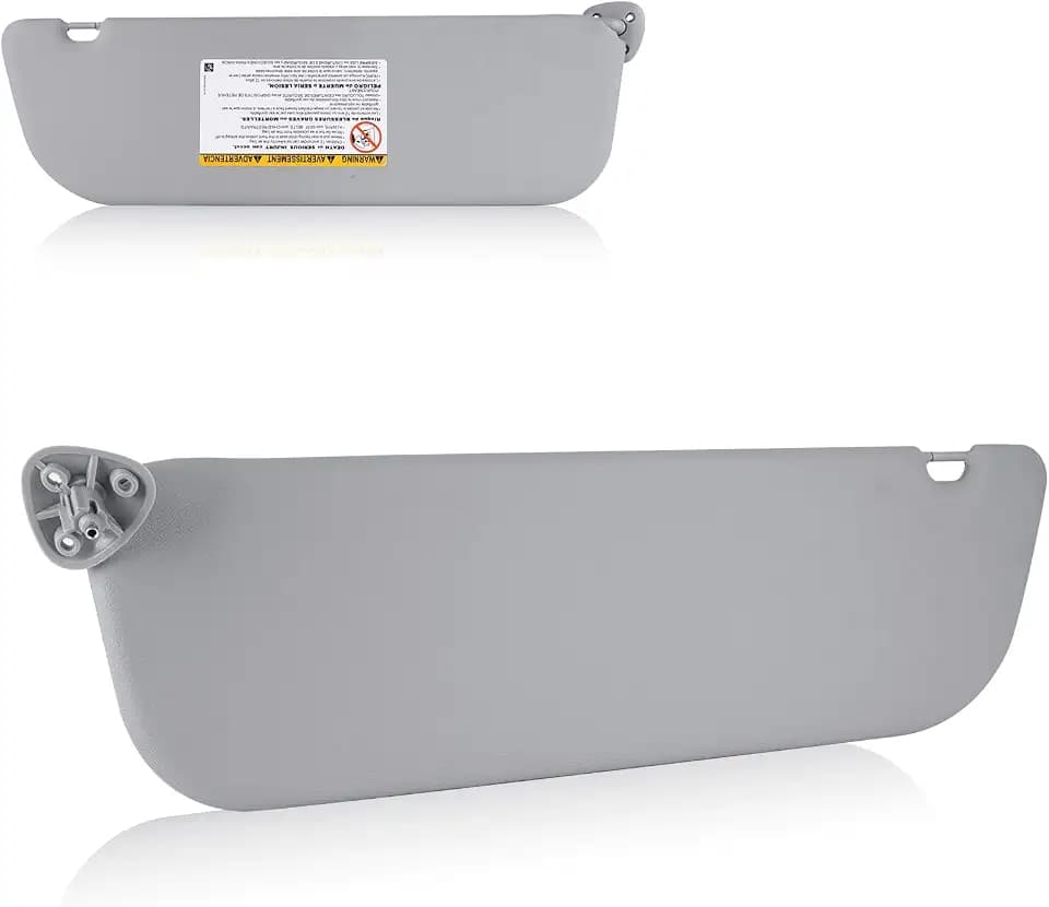 Left Driver Side Sun Visor Fit for Ford E150 E250 E350 Van 2009 2010 2011 2012 2013 2014, Replace for 9C2Z-1504105-FA Gray, Only Fits Models Without Light