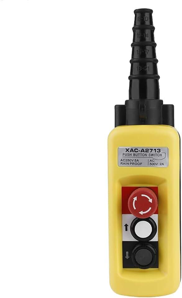 Crane Hoist Control,Kransteuerung,Hängetaster,Aufzugssteuerung, Drucktastenschalter für Fernhubwerk, hebende hängende Steuerung, mit Not-Aus