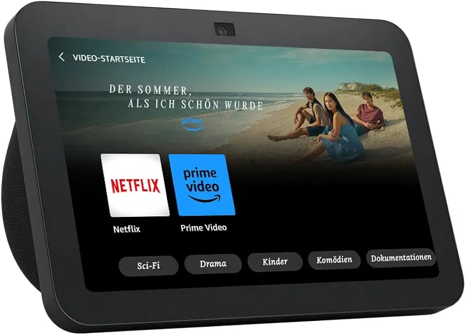 Echo Show 8 (3.Generation, 2023) | Smarter HD-Touchscreen mit 3D-Audio, Smart-Home-Hub | Anthrazit, mit Alexa+ Early Access