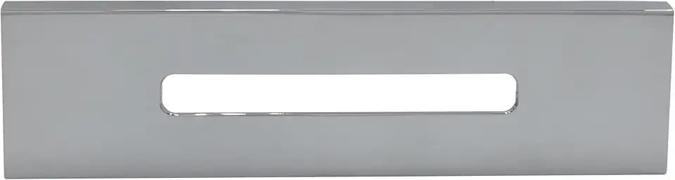 Westbrass A432K-26 Brass Linear Overflow Cover with Plastic Holder and 1-3/4" Screws, Rectangular Bathtub Overflow Faceplate Replacement Trim, Polished Chrome