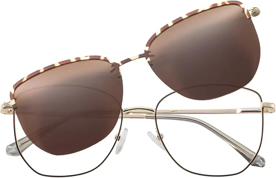 OCCI CHIARI Magnetic Clip on Sunglasses Readers Women Polarized Reading Sunglass 1.0 1.25 1.5 1.75 2.0 2.25 2.5 2.75 3.0