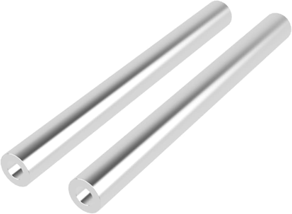 Aluminum Spacer 3/4" OD x .4" ID x 8" Long Round Spacer Unthreaded Standoff Bushing Plain Finish, Fits Screws Bolts 3/8" or M10 by Metal Spacers Online (2 Pack)