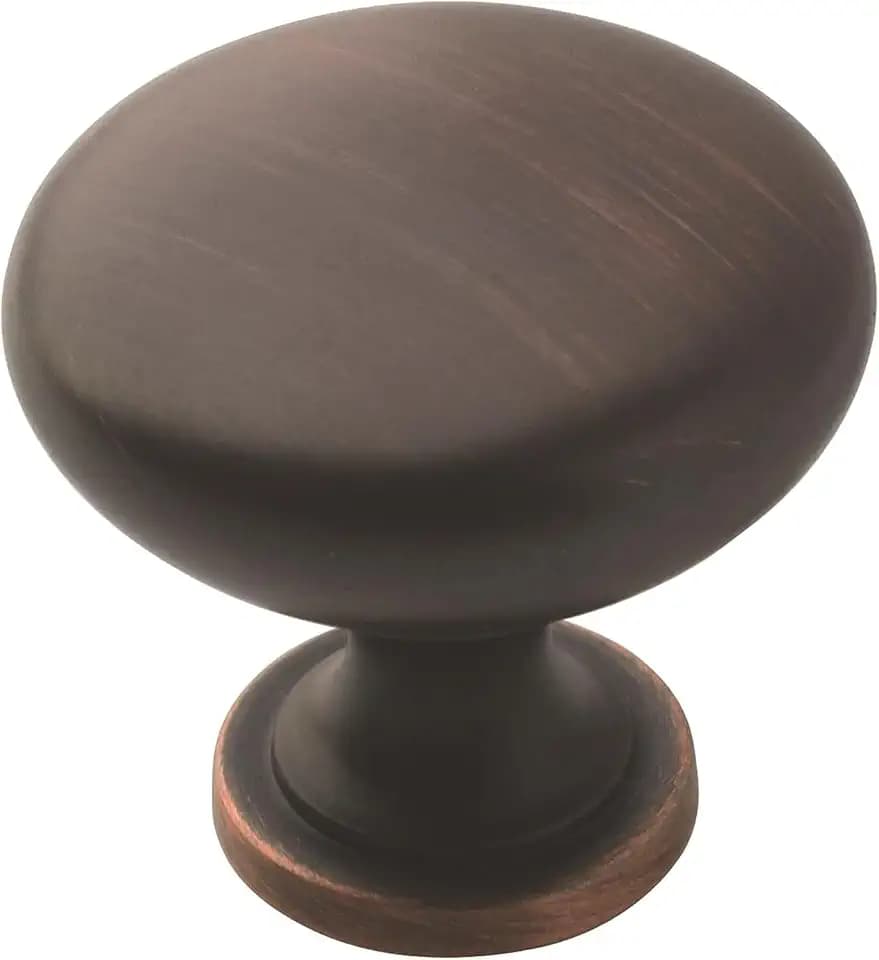 Amerock 10 Pack 1-1/4" Round Edona Oil-Rubbed Bronze Cabinet Knob