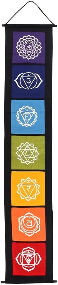 Something Different – Chakra-Symbol-Banner, Stoff, mehrfarbig, 29 x 0,2 x 154 cm