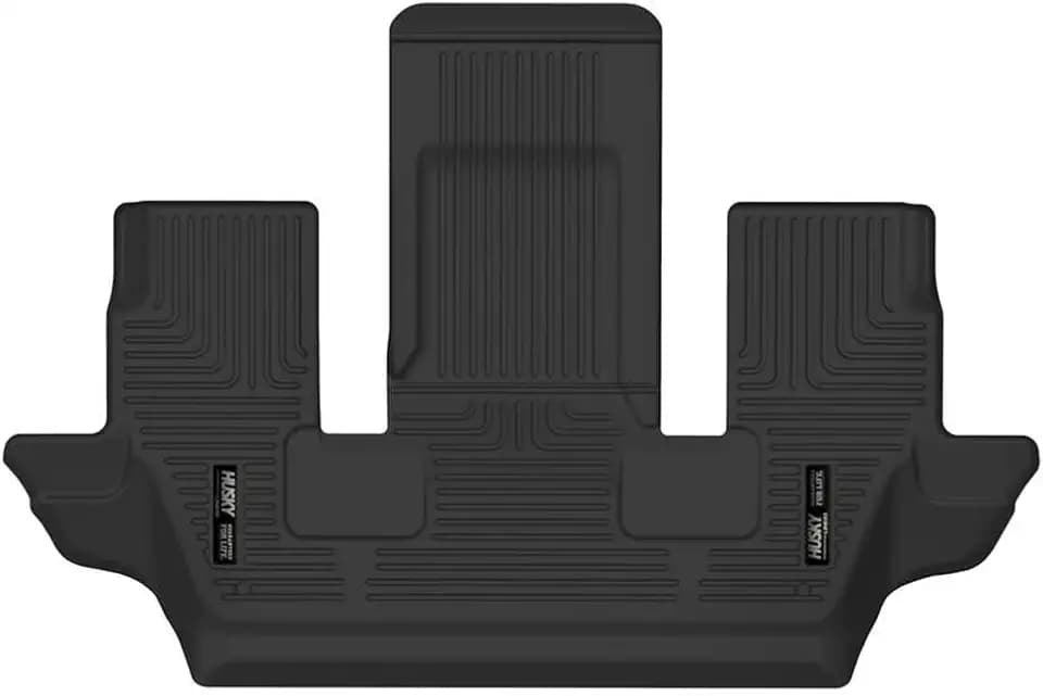 Husky Liners Weatherbeater Floor Mats | Fits 2021-2026 Jeep Grand Cherokee L w/2nd Row Bucket (Trim Required for Model w/2nd Row Console Between 2nd Row Bucket seat) | 3rd Row, 1-pc Black - 14191