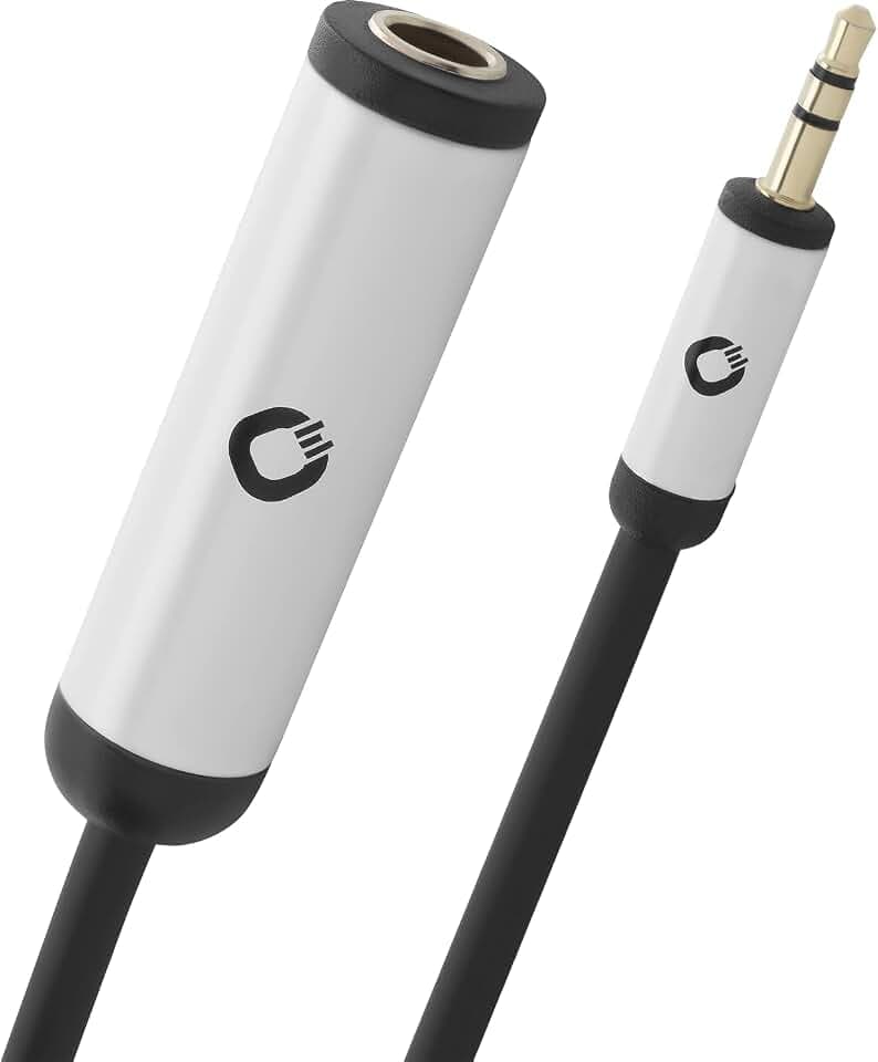 OEHLBACH I-Connect AD 63/35 - Stereo Audio-Adapter 6,3 mm Klinken-Buchse / 3,5 mm Klinken-Stecker, hochwertige Ausführung - 15cm
