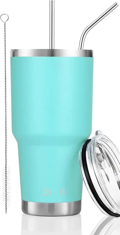 D·S 30oz Mint Tumbler Double Wall Vacuum Insulated Travel Coffee Mug